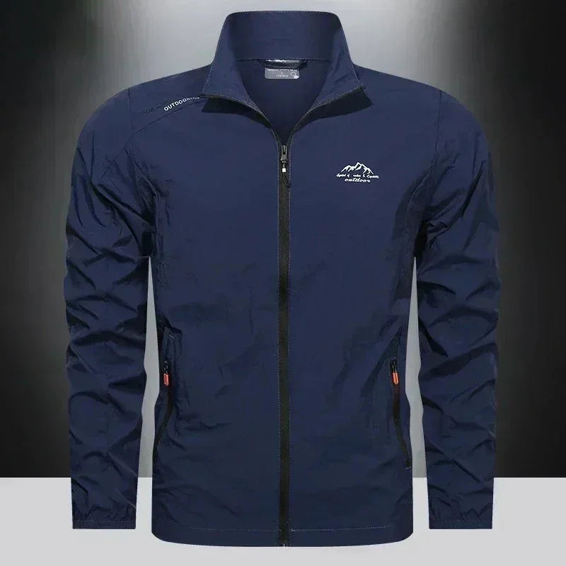 UPF100+ Men Summer Windbreaker Zip Pockets Uv Sun Protection Jackets Breathable Ultra-Light Clothes Outdoor Skin Thin Coats Camp